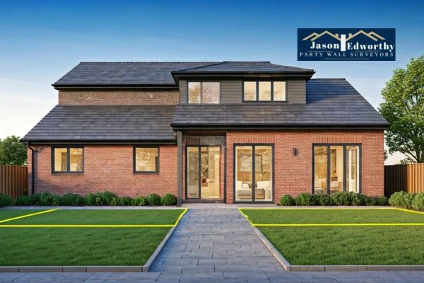 Home extension focusing on boundary line South Ockendon
