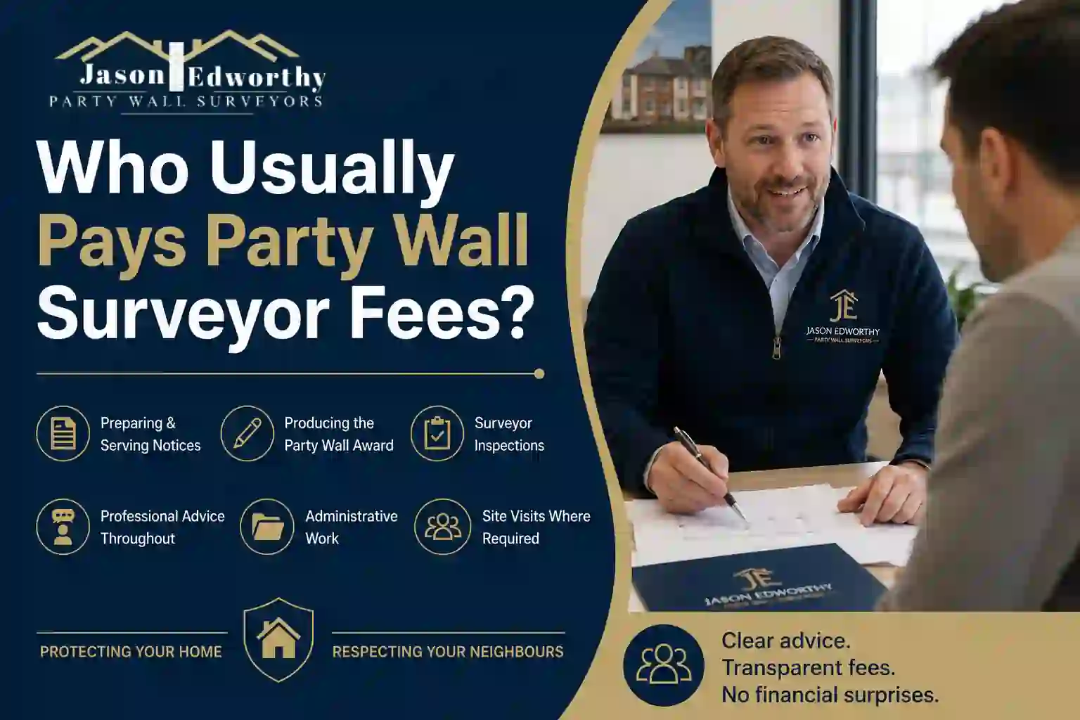 Who Usually Pays Party Wall Surveyor Fees South Ockendon?